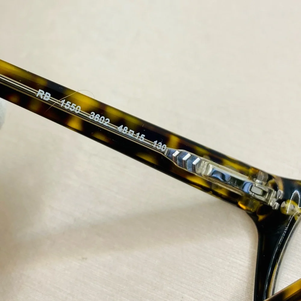 EUC Ray Ban Dark Havana RB 1550 Butterfly Shaped RX Eyeglasses